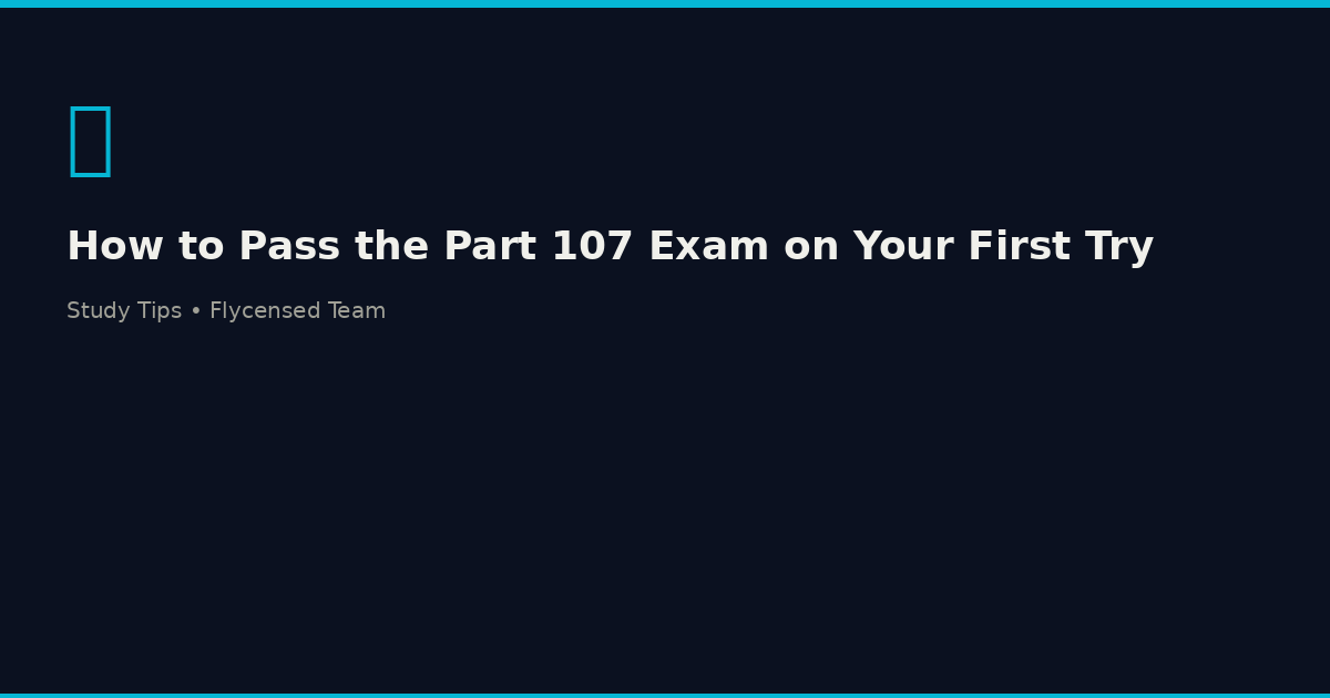 How to Pass the Part 107 Exam in 2026: Complete Study Guide